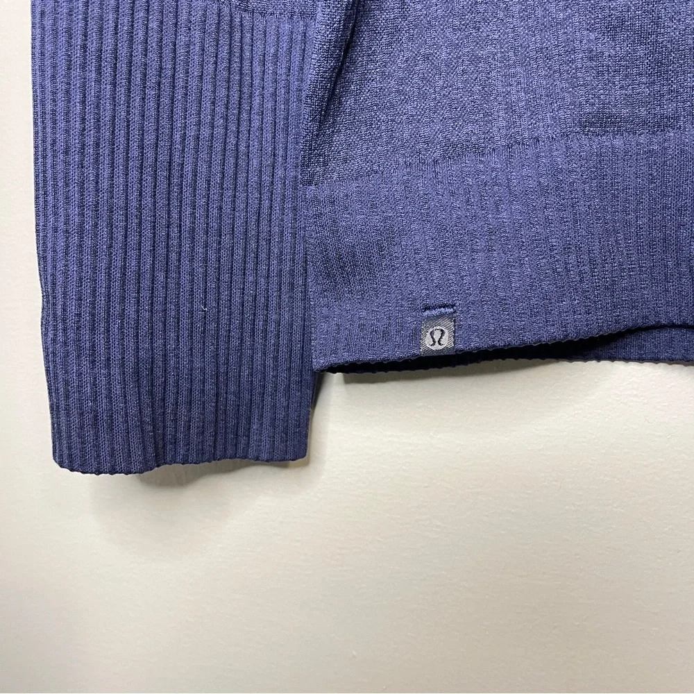 Lululemon Rest Less Pullover Long Sleeve Base Layer in Night Sea Blue - Picture 6 of 10
